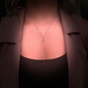 “D” initial necklace